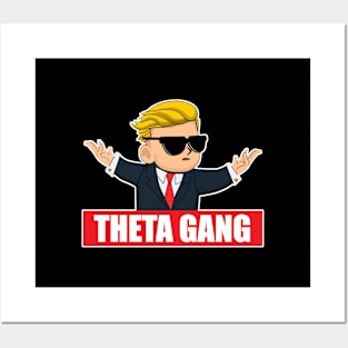 Theta Gang - Diamond Hands - Wallstreetbets Reddit WSB Stock Market Posters and Art